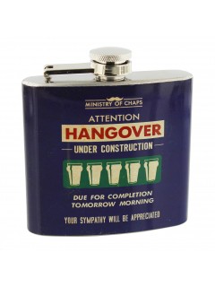 Ministry of Chaps Hipflask 5oz Hangover Under Construction Ministry of Chaps Hipflask 5oz Hangover Under Construction